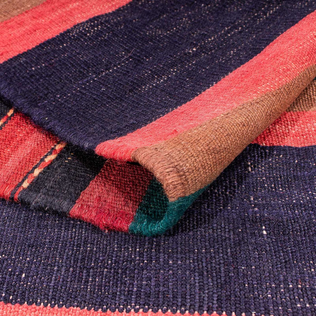 Tapis Kelim - Vieux - 195 x 160 cm - multicolore