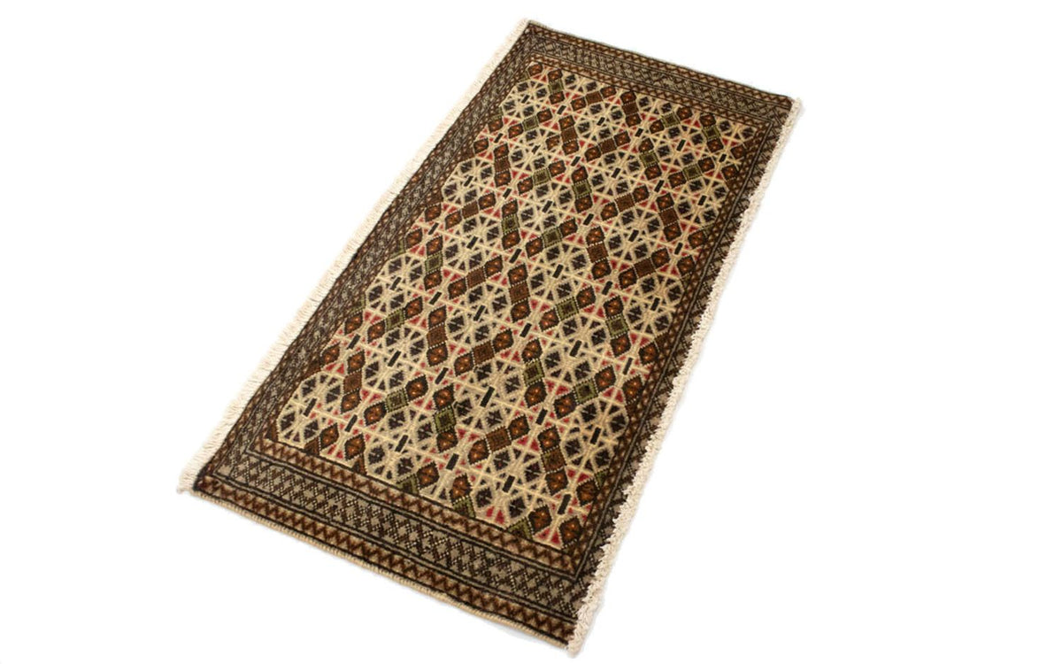 Tapis de couloir Tapis Turkaman - 100 x 50 cm - beige