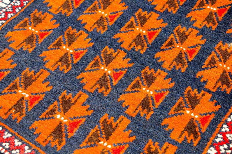 Tapis Belutsch - 136 x 77 cm - bleu