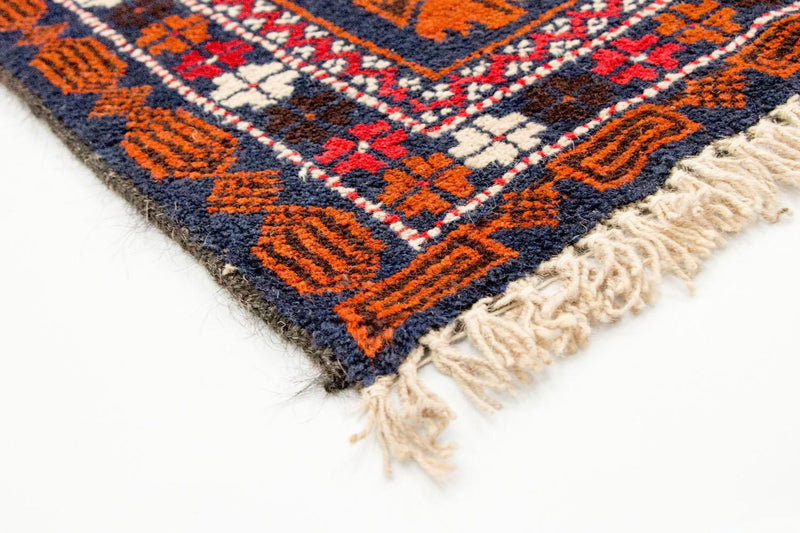 Tapis Belutsch - 136 x 77 cm - bleu