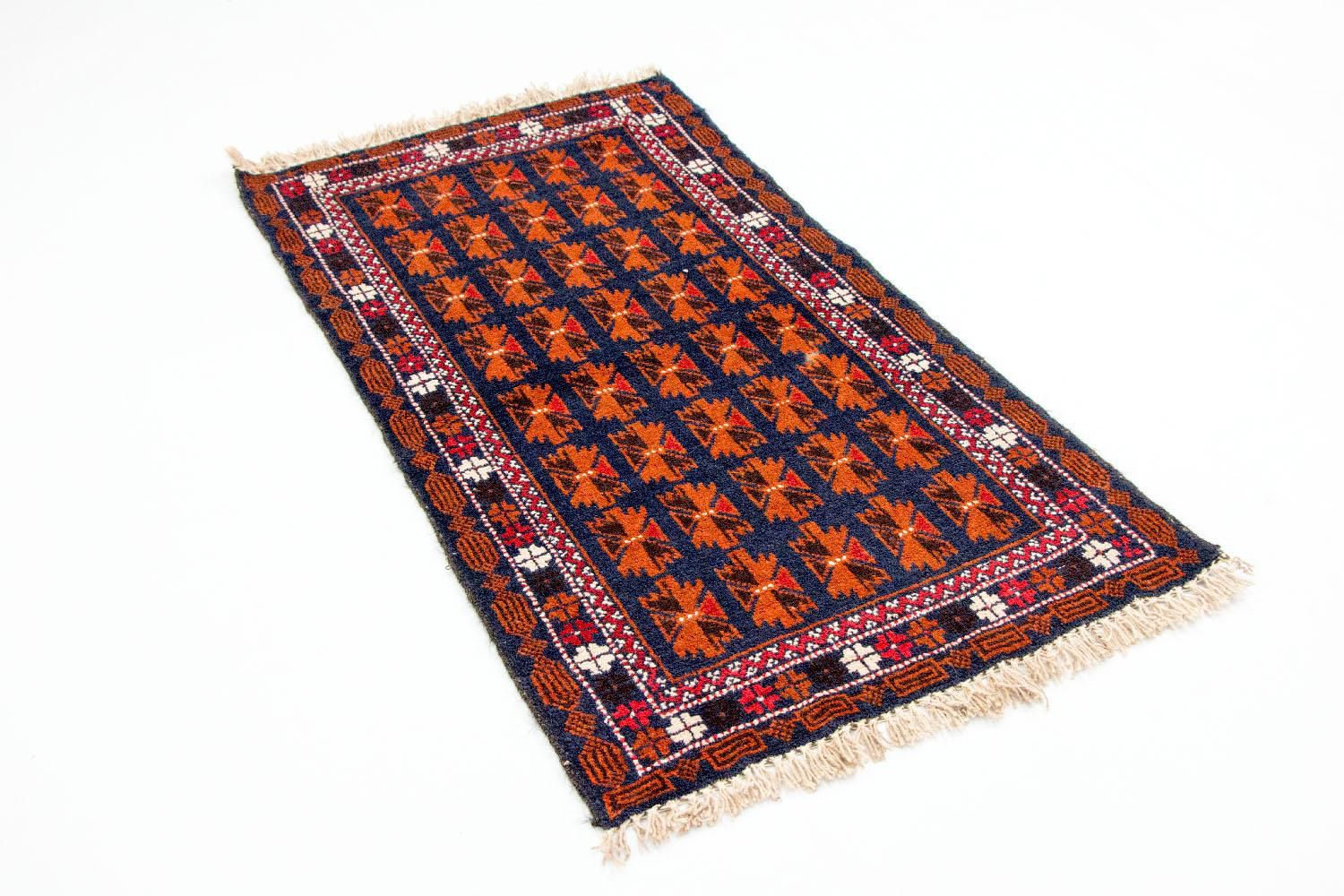 Tapis Belutsch - 136 x 77 cm - bleu