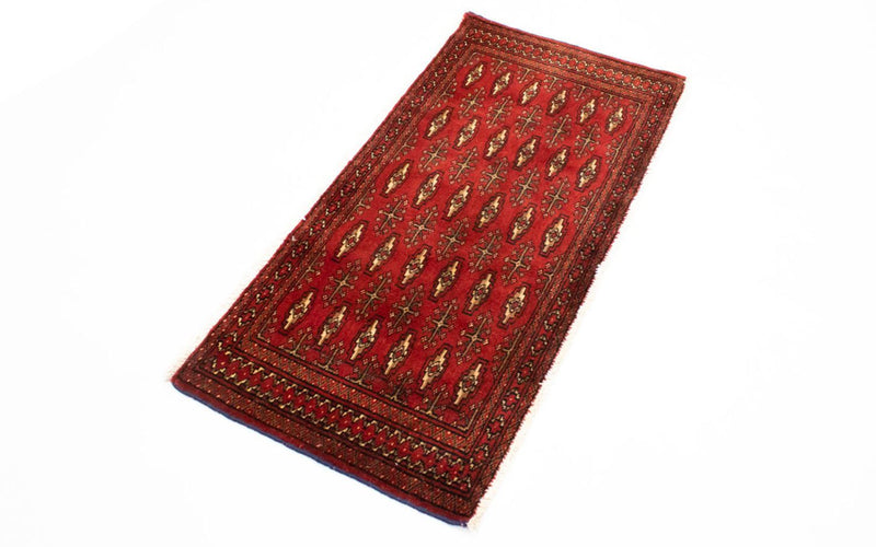 Tapis de couloir Tapis Turkaman - 100 x 50 cm - rouge