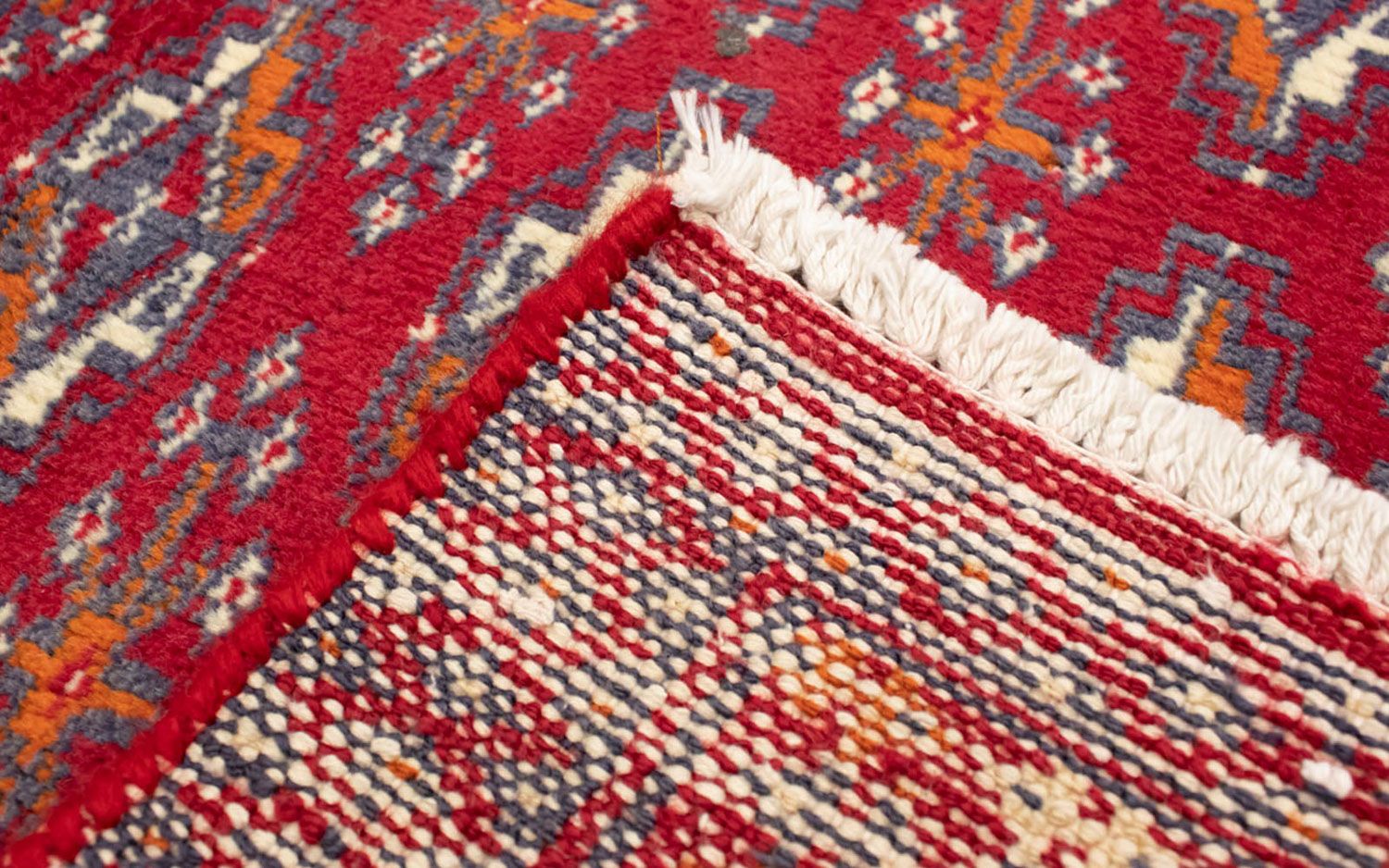 Tapis de couloir Tapis Turkaman - 100 x 50 cm - rouge