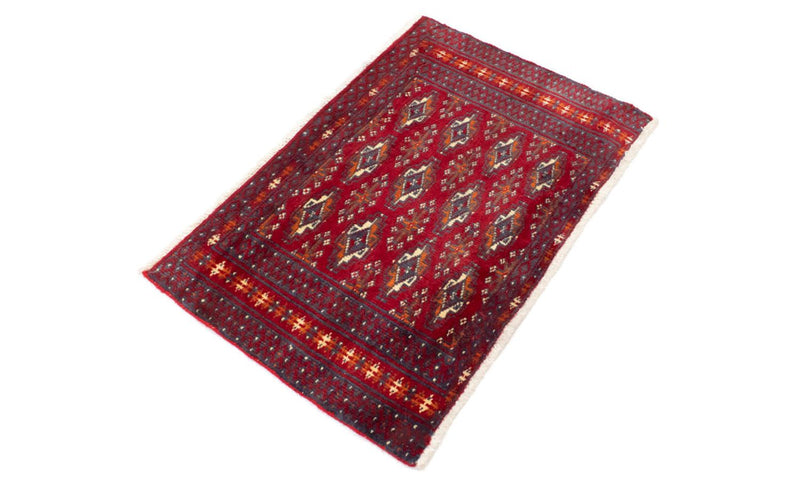 Tapis de couloir Tapis Turkaman - 100 x 50 cm - rouge