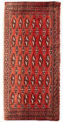 Tapis de couloir Tapis Turkaman - 100 x 50 cm - rouge