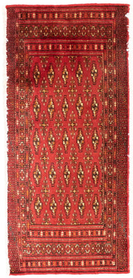 Tapis de couloir Tapis Turkaman - 100 x 50 cm - rouge