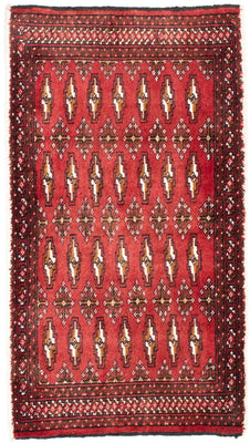 Tapis de couloir Tapis Turkaman - 100 x 50 cm - rouge