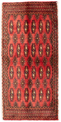 Tapis de couloir Tapis Turkaman - 100 x 50 cm - rouge