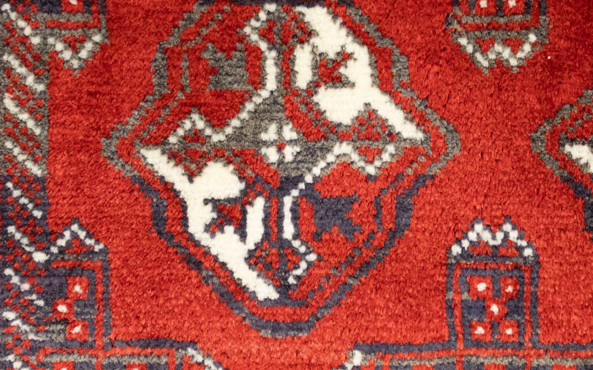 Tapis de couloir Tapis Turkaman - 100 x 50 cm - rouge