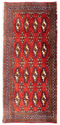 Tapis de couloir Tapis Turkaman - 100 x 50 cm - rouge