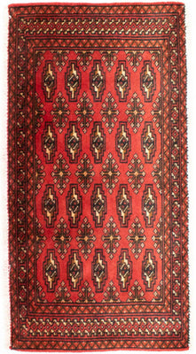 Tapis de couloir Tapis Turkaman - 100 x 50 cm - rouge