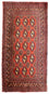 Tapis de couloir Tapis Turkaman - 100 x 50 cm - rouge