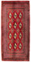 Tapis de couloir Tapis Turkaman - 100 x 50 cm - rouge
