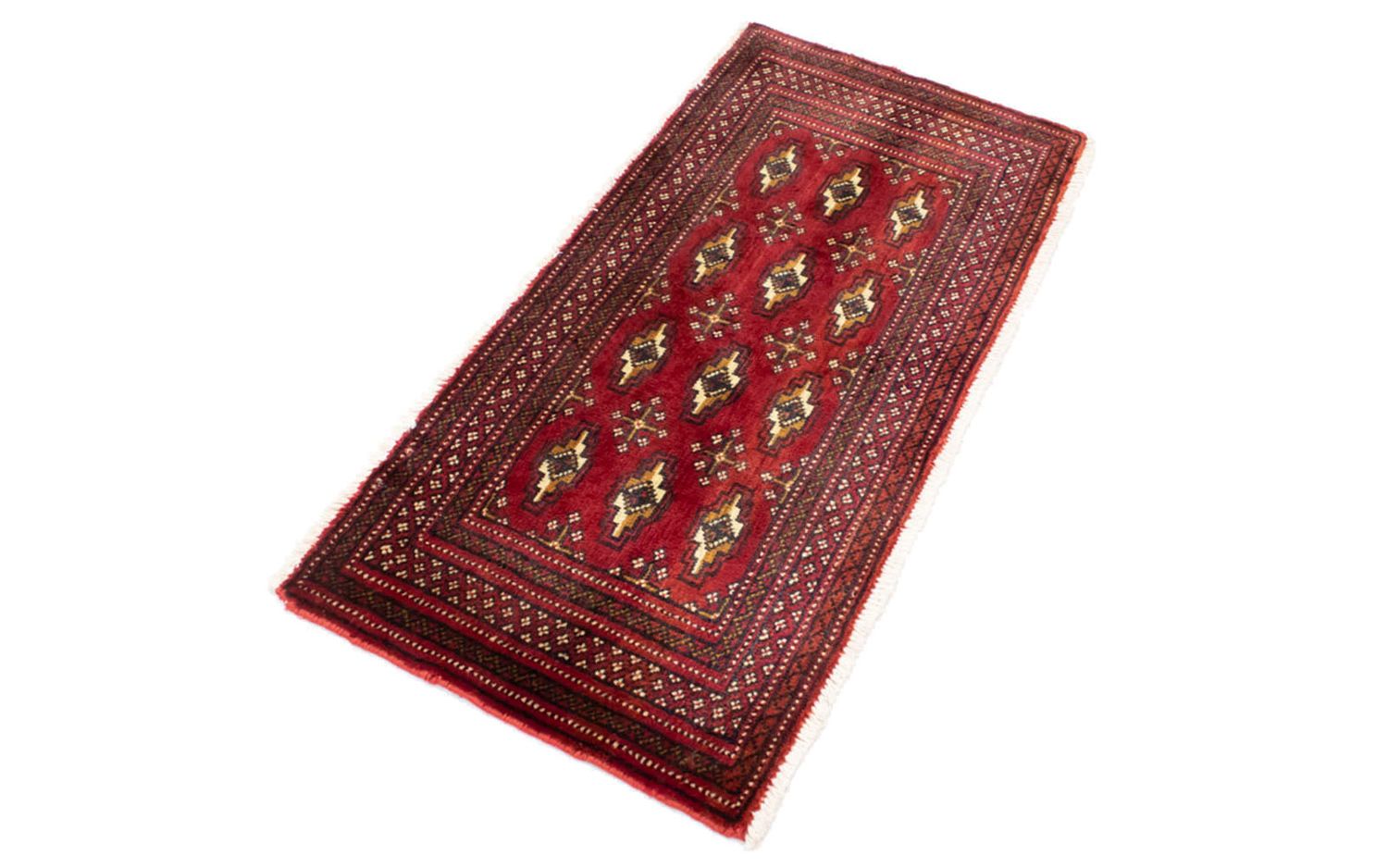 Tapis de couloir Tapis Turkaman - 100 x 50 cm - rouge