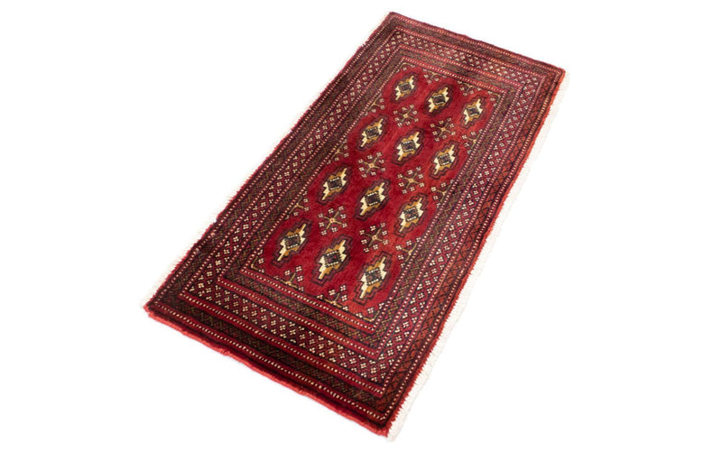 Tapis de couloir Tapis Turkaman - 100 x 50 cm - rouge