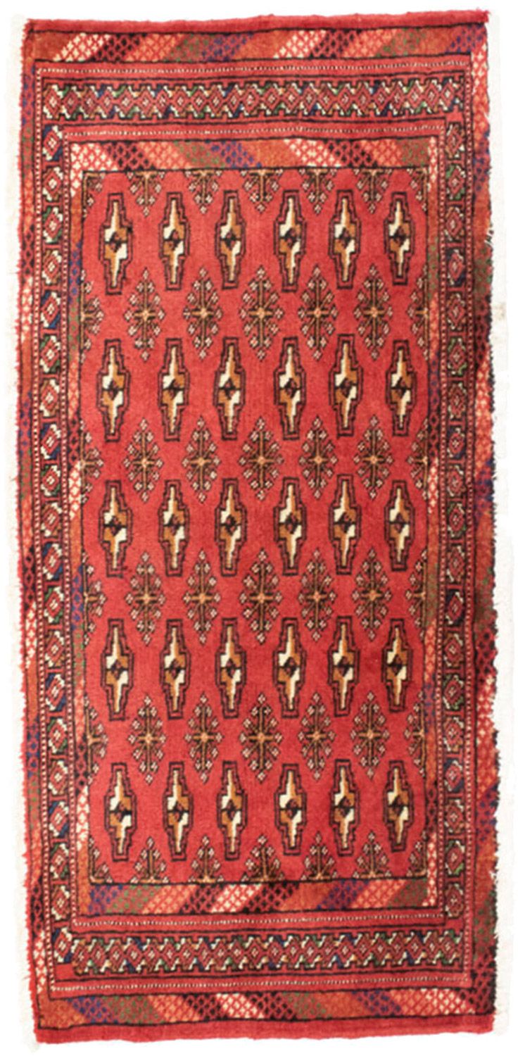 Tapis de couloir Tapis Turkaman - 100 x 50 cm - rouge