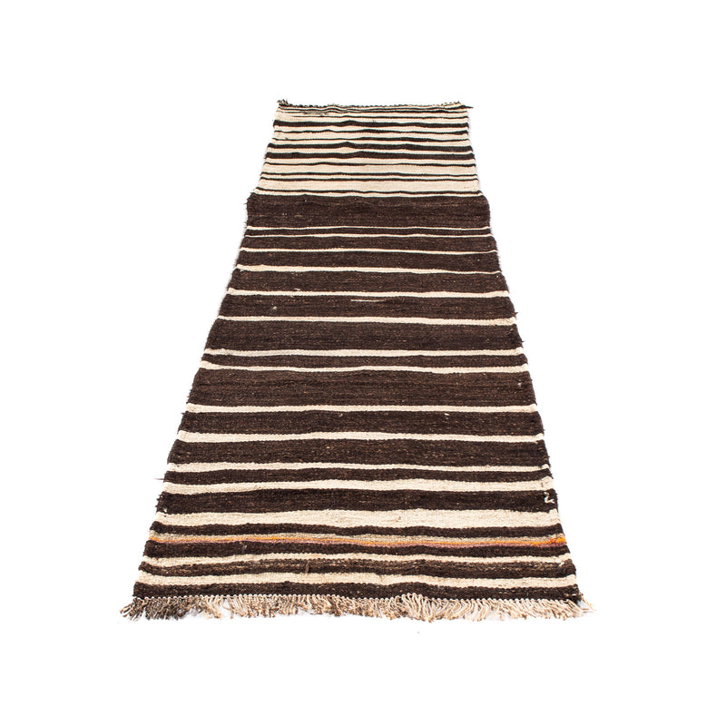 Tapis de couloir Tapis Kelim - Vieux - 305 x 75 cm - multicolore