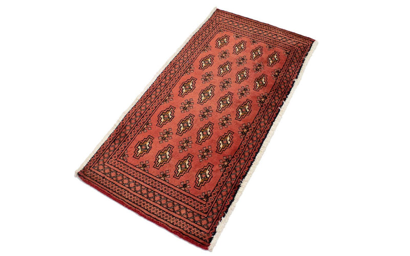 Tapis de couloir Tapis Turkaman - 100 x 50 cm - rouge