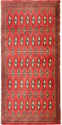 Tapis Turkaman - 130 x 60 cm - rouge
