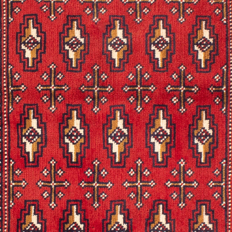 Tapis de couloir Tapis Turkaman - 100 x 50 cm - rouge foncé