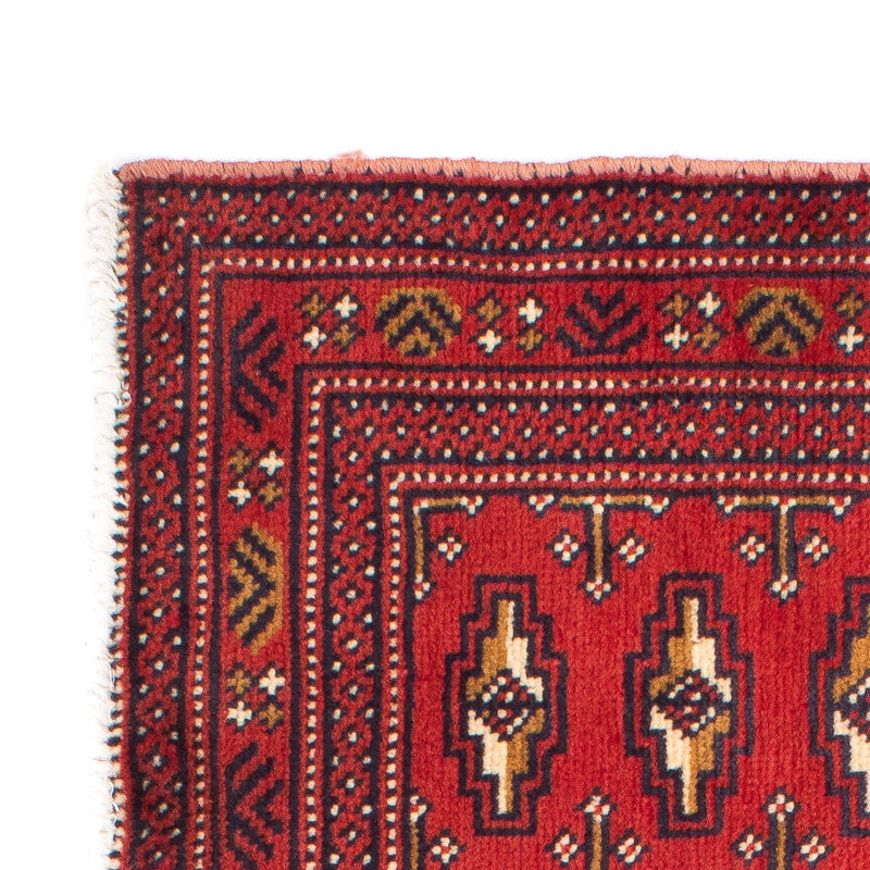 Tapis de couloir Tapis Turkaman - 100 x 50 cm - rouge foncé