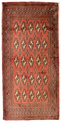 Tapis Turkaman - 130 x 60 cm - rouille