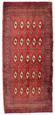 Tapis Turkaman - 130 x 60 cm - rouge
