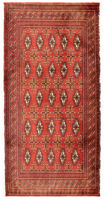 Tapis Turkaman - 130 x 60 cm - rouille