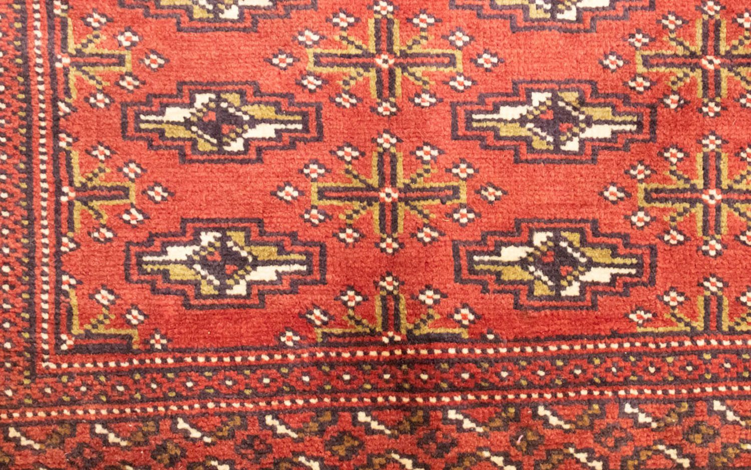 Tapis Turkaman - 130 x 60 cm - rouille