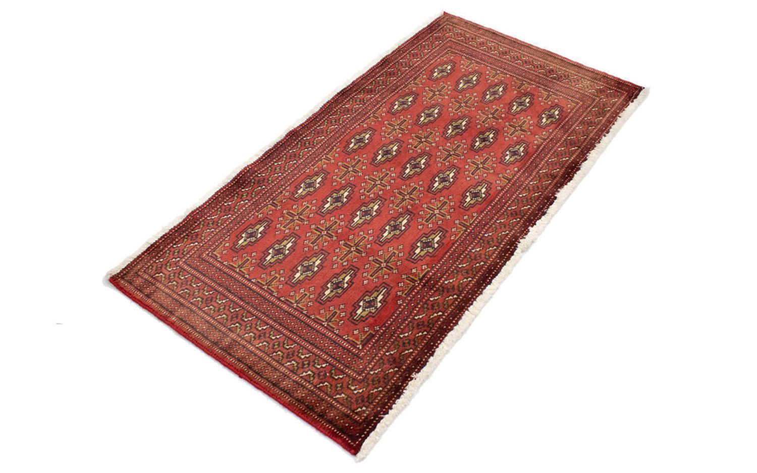 Tapis Turkaman - 130 x 60 cm - rouille
