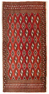 Tapis Turkaman - 130 x 60 cm - rouge