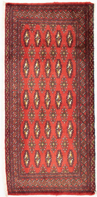 Tapis Turkaman - 130 x 60 cm - rouge