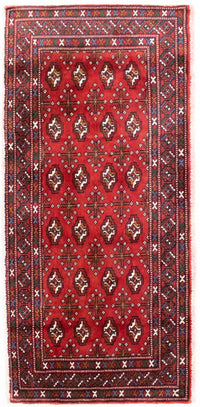 Tapis Turkaman - 130 x 60 cm - rouge