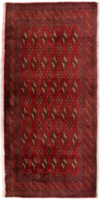 Tapis Turkaman - 130 x 60 cm - rouge