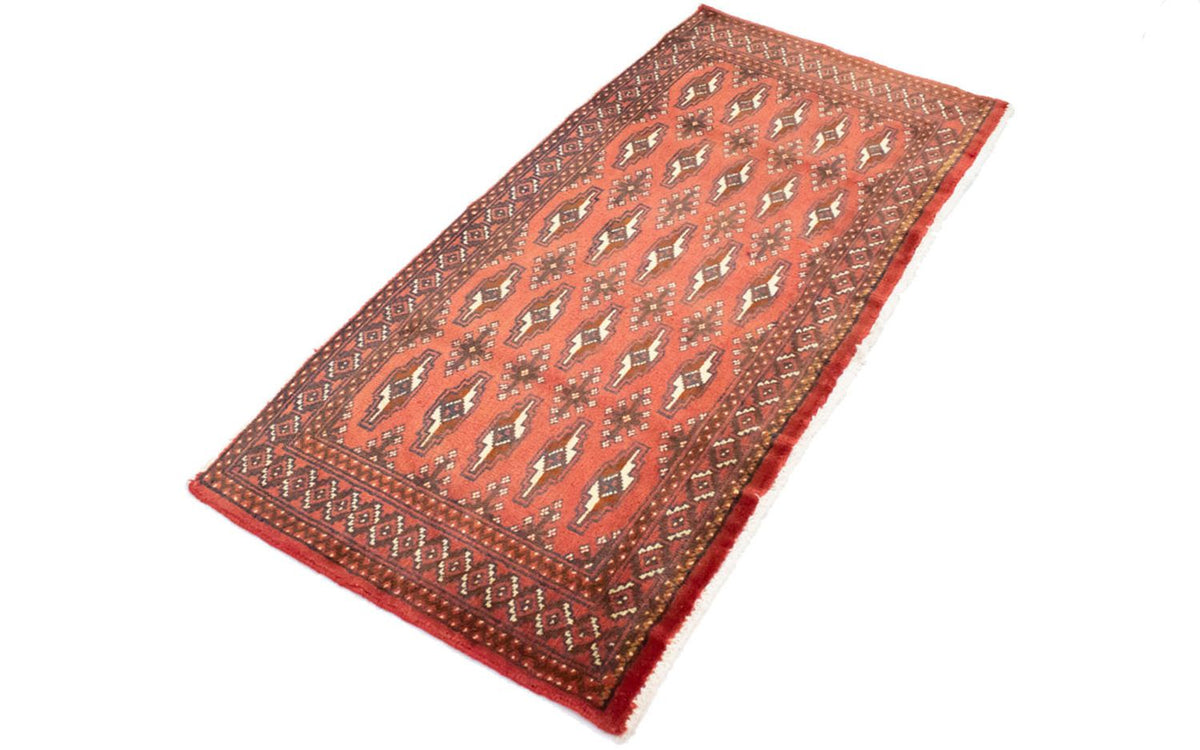 Tapis Turkaman - 130 x 60 cm - rouge clair
