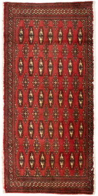 Tapis Turkaman - 130 x 60 cm - rouge