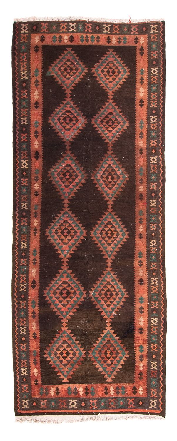 Tapis de couloir Tapis Kelim - Vieux - 290 x 110 cm - multicolore