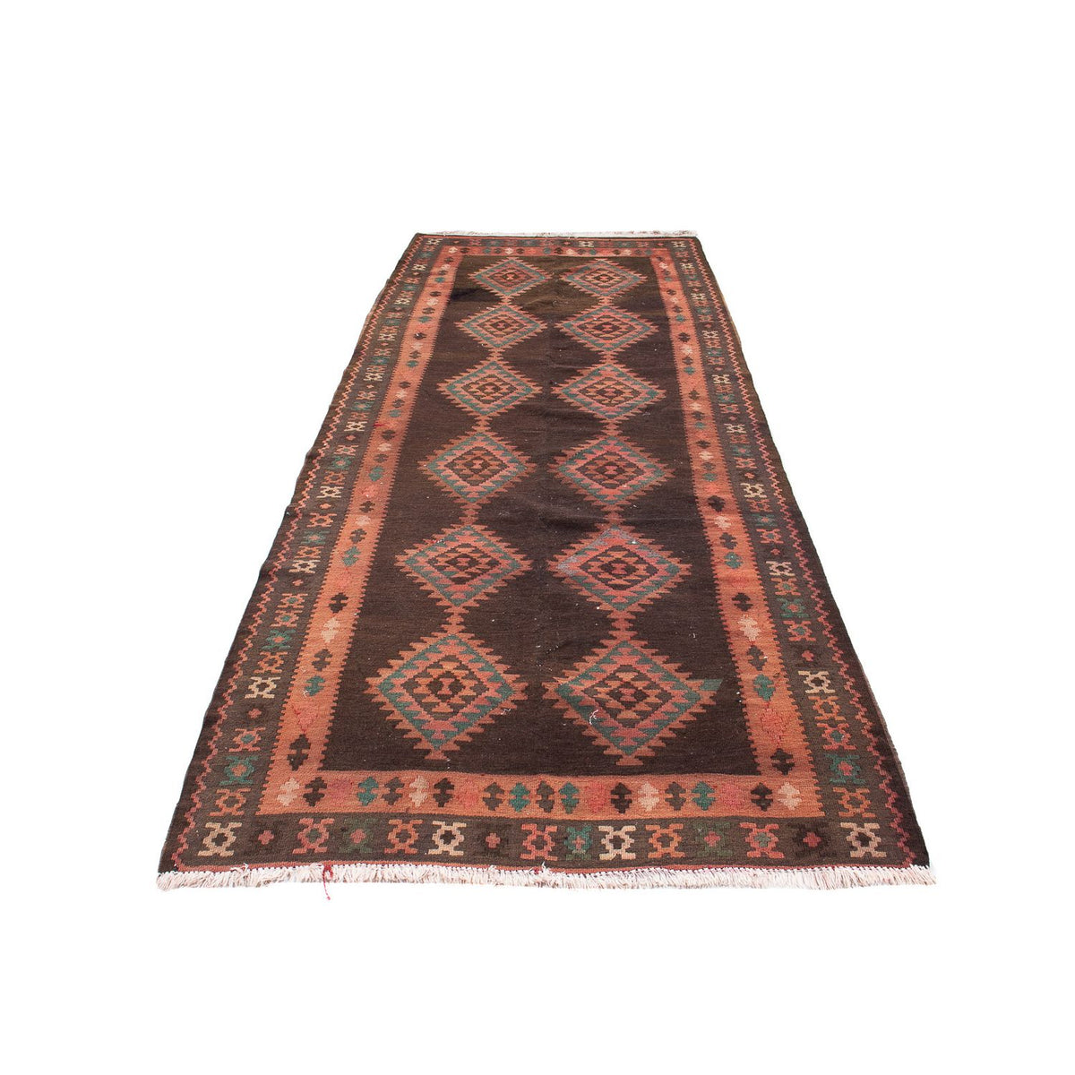 Tapis de couloir Tapis Kelim - Vieux - 290 x 110 cm - multicolore