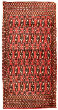 Tapis Turkaman - 130 x 60 cm - rouge