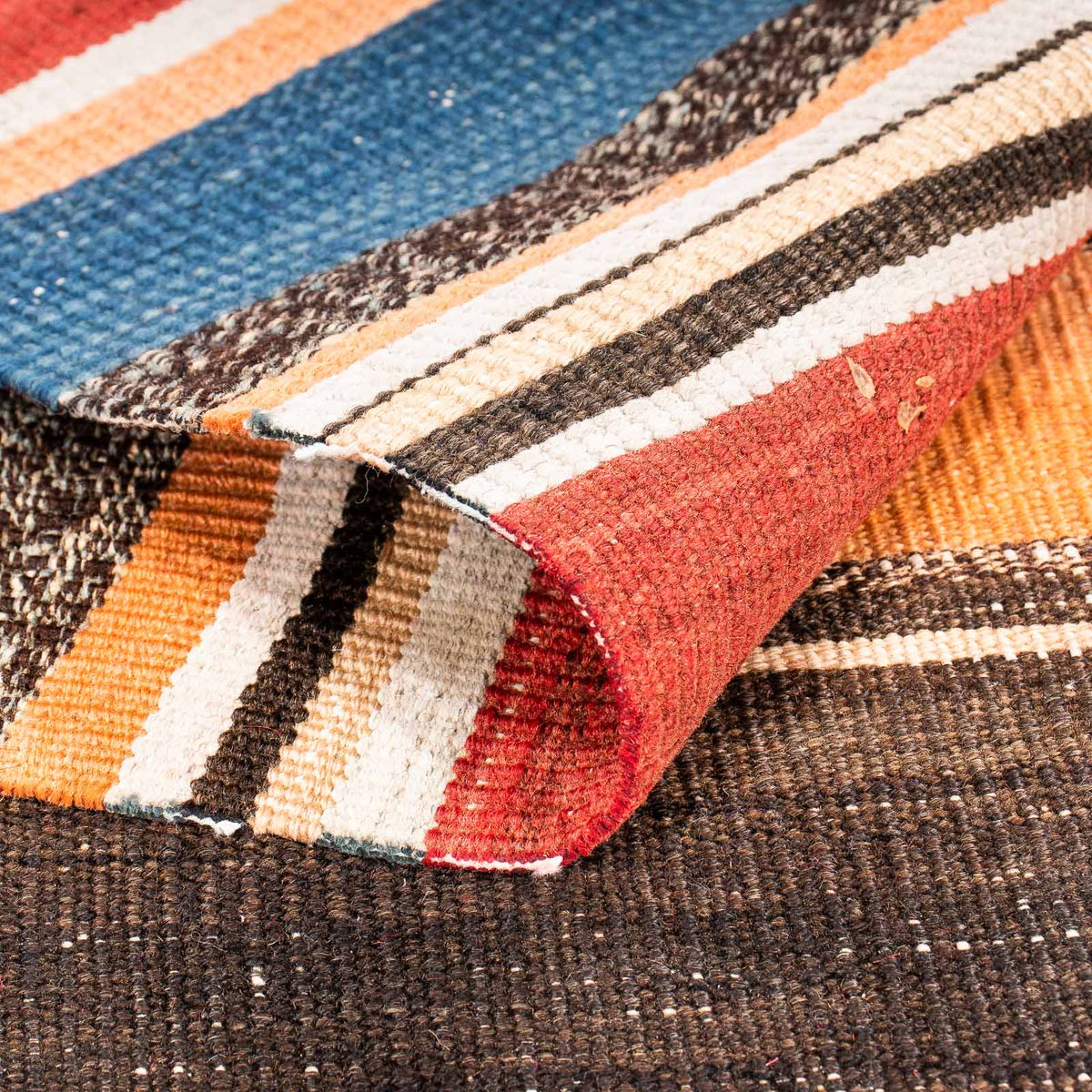 Tapis de couloir Tapis Kelim - Vieux - 330 x 135 cm - multicolore