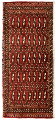 Tapis Turkaman - 130 x 60 cm - rouge