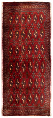 Tapis Turkaman - 130 x 60 cm - rouge