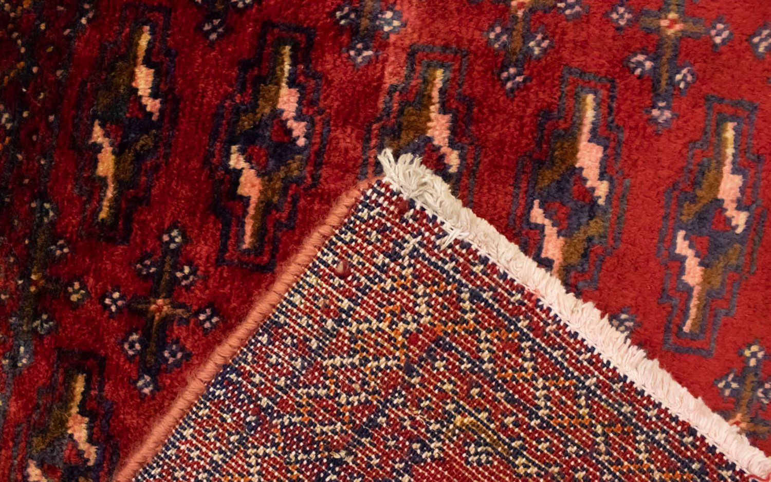 Tapis Turkaman - 130 x 60 cm - rouge