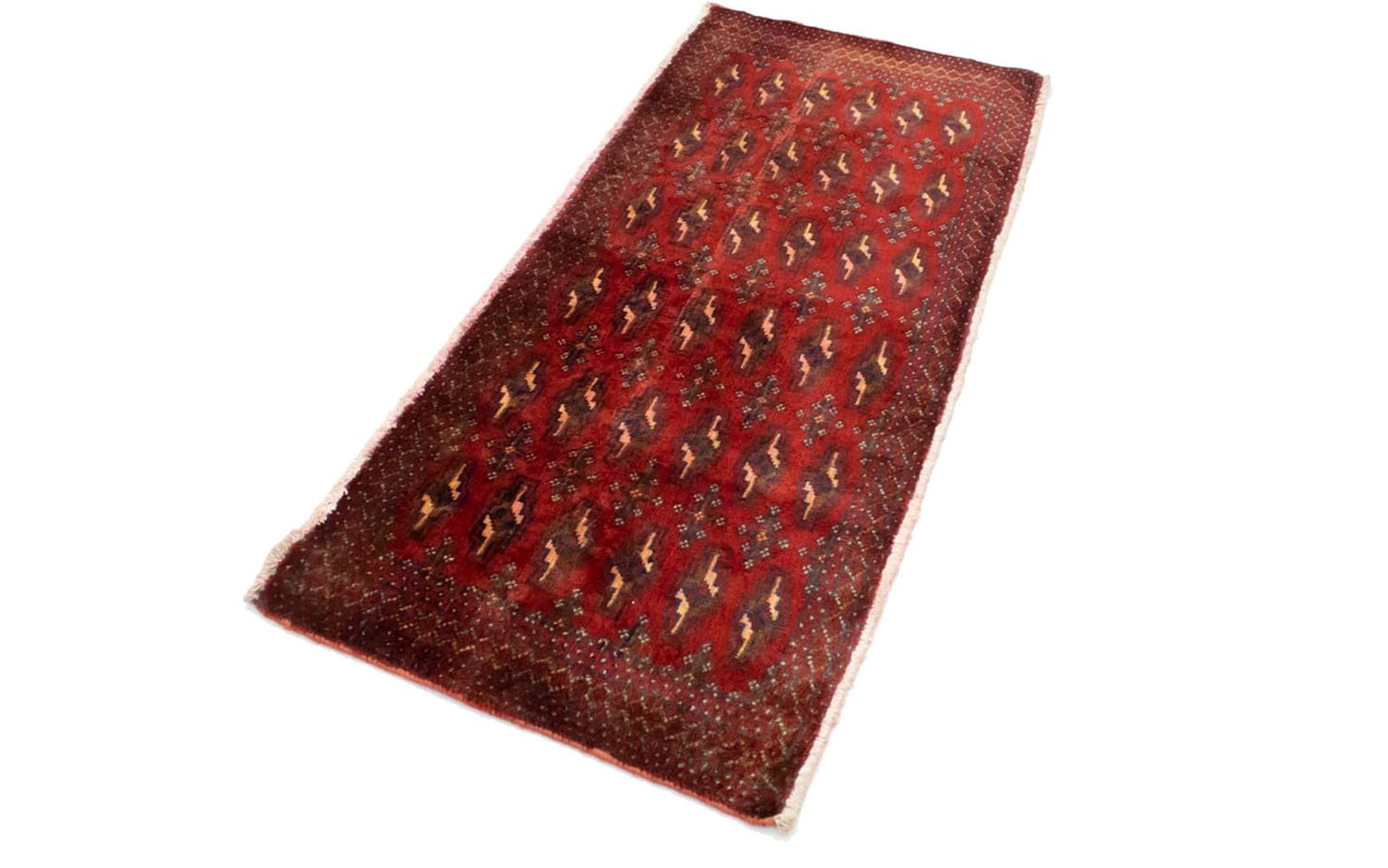 Tapis Turkaman - 130 x 60 cm - rouge