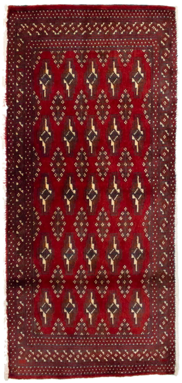 Tapis Turkaman - 130 x 60 cm - rouge
