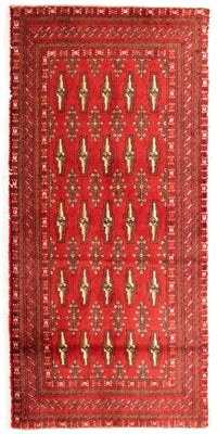 Tapis Turkaman - 130 x 60 cm - rouge