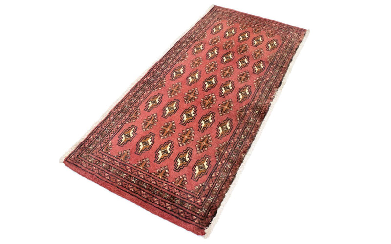 Tapis Turkaman - 130 x 60 cm - rouge clair