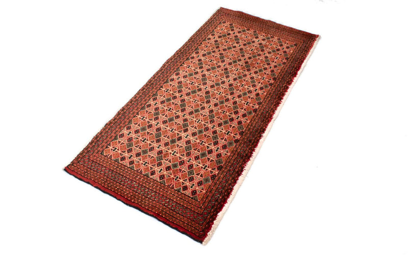 Tapis Turkaman - 130 x 60 cm - rouge clair