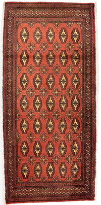 Tapis Turkaman - 130 x 60 cm - rouille