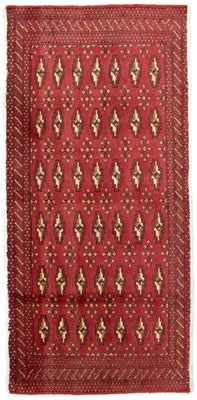 Tapis Turkaman - 130 x 60 cm - rouge